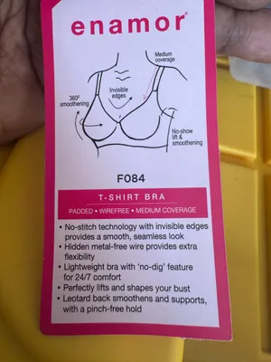 Enamor T-SHIRT LIGHTLY LINED WIRELESS BRA size L thumbnail 10
