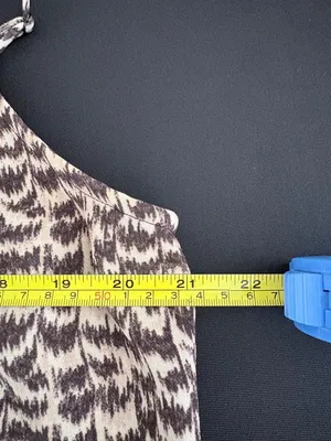 H&M Black and Cream Printed Spaghetti Strap Maxi Dress thumbnail 7