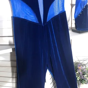 Vintage 90s dancer costume jumpsuit velvet sheer mesh balletcore punk goth alt thumbnail 13