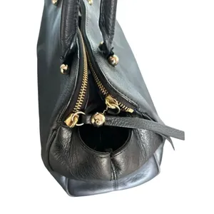 Kate Spade NY Textured Black Leather Satchel thumbnail 3