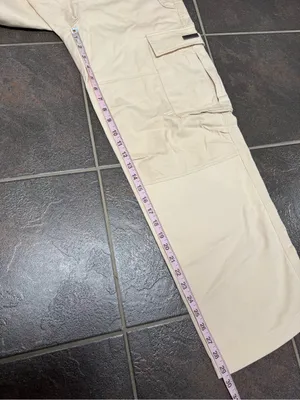 YoungLA Womens Metro Cargo Pockets Pants Womens Beige Khaki Small NEW NWT thumbnail 9