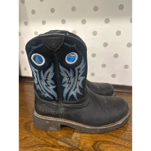 Ariat Fatbaby Heritage Dapper Steel Toe Western Work Boots Black Blue Womens 8B thumbnail 2