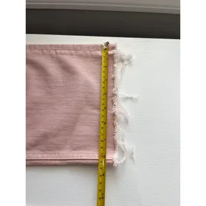 Paige Nellie High Rise Wide Leg Tie Waist Jeans Pink Raw Hem Size‎ 24 thumbnail 6