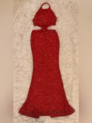 NEW Retrofête Katerina Sequin Dress - Calypso Coral size XS thumbnail 7