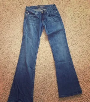 Rock & Republic EUC Kurt Low Rise Bootcut Jeans Purple Stitch Size 26 KRT0250 thumbnail 1