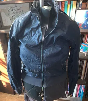 Lacoste vintage Pariscore blue nylon S windbreaker rain coat thumbnail 1