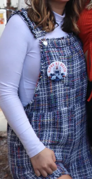 Storia Tweed Overalls - Navy & Multi thumbnail 2