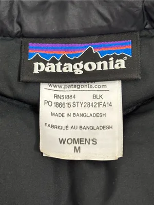 Patagonia Black Quilted Lightweight Down Puffer Jacket size M thumbnail 7