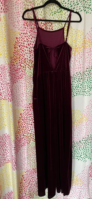 Francesca's Maroon Jumpsuit thumbnail 2