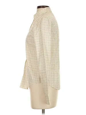 Lauren Ralph Lauren Button Up Shirt Women S Plaid L/S Preppy Luxury thumbnail 4