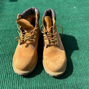 Timberland 6 Inch Premium Waterproof Boot 'Wheat' Nubuck Size 3 Women’s Size 4.5 thumbnail 3