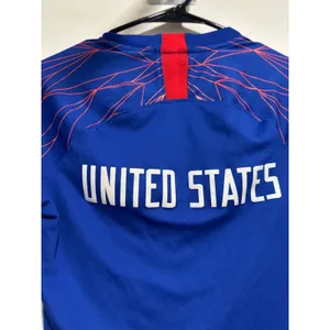 Nike USWNT Soccer Jersey Sz:S Blue V-Neck Dri-FIT football Tean USA World Cup thumbnail 8