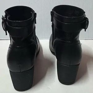 Croft & Barrow Ortholite Comfort Baron Black Round-Toe Zip Closure Ankle Booties thumbnail 4