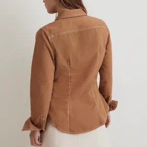 MADEWELL Darted Button-Up Shirt in (Re)generative Chino Western Long Sleeve thumbnail 5