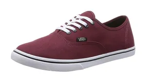 Vans Classic Low Top Skate Shoes Maroon Burgundy Sneakers Size 7.5 thumbnail 1