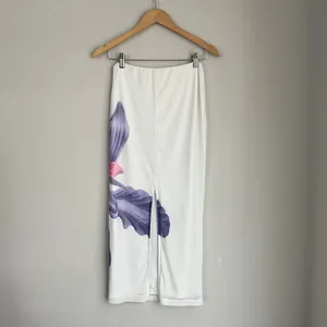 Peppermayo Waiting For Dawn White Floral Mesh Maxi Skirt Size 2 thumbnail 7