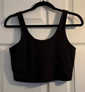 Liaison The Label Cropped Tank Top‎ Black Large Athleisure Gym Workout thumbnail 1