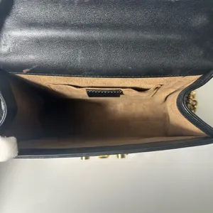 Gucci GG Black Leather Small Padlock Shoulder Bag Purse thumbnail 13