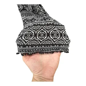 American Eagle Black and White Boho Kimono // Size M thumbnail 3