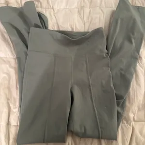 mint split leg flared high waisted leggings thumbnail 3