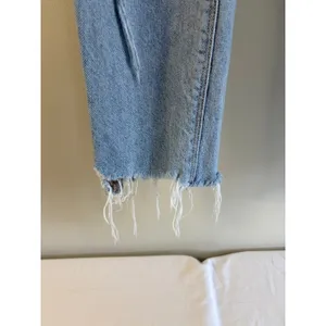 American Eagle Curvy Mom Jeans Light Wash Distressed‎ High Rise Blue Denim 26x26 thumbnail 13