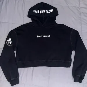 Barstool Sports Call Her Daddy “ I Am Unwell” Crop Hoodie thumbnail 2