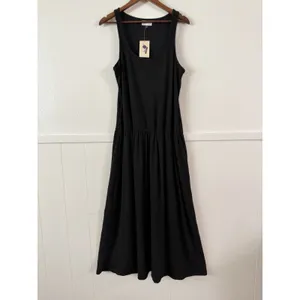 Universal Threads Black Ribbed Sleeveless Drop Waist Maxi Dress Women’s L NWT thumbnail 8