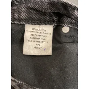 Reformation Womens Cynthia High Relaxed Jean Seattle Washed Black 27 thumbnail 4