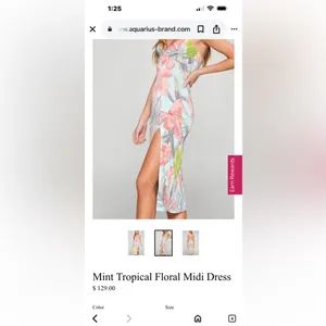 Lovely Day Floral Midi Dress in Pink and Yellow thumbnail 8