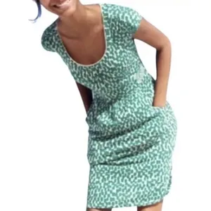 Boden Margot Scoop Neck Cap Sleeve Dress Women's Size 10 Long Geometric‎ Party thumbnail 2