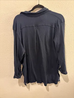 We The Free Navy V-Neck Long Sleeve Tunic thumbnail 3