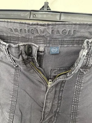 American Eagle Vintage Y2K Grunge Dark Gray Cargo Pants thumbnail 4