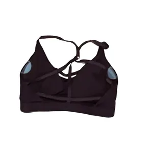 Nike Indy Dri-FIT Sports Bra Womens Petite Small Burgundy Strappy thumbnail 4
