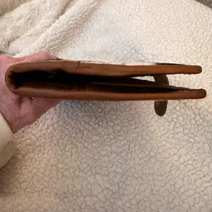 Handmade Women’s Extra large Leather & Cowhide Wallet Brown thumbnail 8