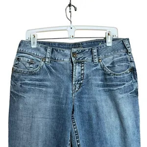 Silver Jeans Womens W 31 L 32 Blue Suki Surplus Denim Bottoms Ladies thumbnail 2