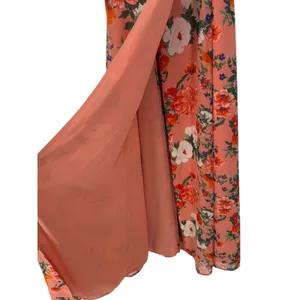 NWT Eva Mendes NY&C Women's Floral Wrap Maxi‎ Dress Size Small Feminine Romantic thumbnail 10