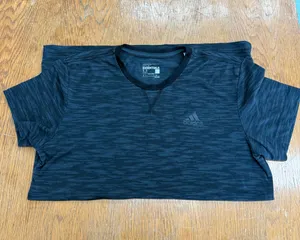 Adidas Women’s Black heather crew neck sport tee thumbnail 2