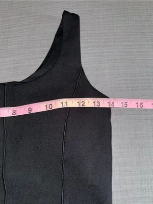 Balance Black Structured Crop Tank Size undefined thumbnail 5