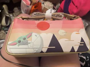 DANI by Danielle Nicole Star Wars The Mandalorian Grogu Sunset Shoulder Bag thumbnail 1