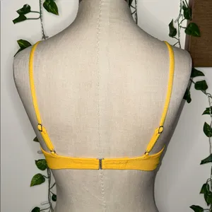 Abercrombie & Fitch Yellow Bikini Top ONLY thumbnail 2