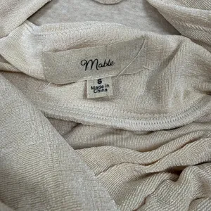 Mable Ruched‎ Wrap Maxi Dress Beige Spaghetti Strap Halter Neck Size S thumbnail 3