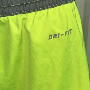 Nike Women’s Dri-Fit Neon Yellow Shorts w/ Elastic Band and Drawstring- Large thumbnail 8