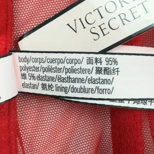 Victoria's Secret Bustier Corset Red Rhinestone Drama BOW Satin Angels Sexy thumbnail 6
