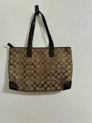 Coach Signature Canvas Tote Bag in Brown thumbnail 4