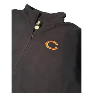 Chicago Bears Full-Zip Fleece Jacket XXL Navy Blue thumbnail 4