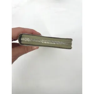 Coach Accordion Zip Wallet Women Sage Green‎ Leather Saffiano Textured Logo thumbnail 5
