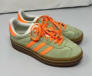 Adidas Originals GAZELLE BOLD IH7495 Sneakers Green Orange Women’s 7.5 thumbnail 1