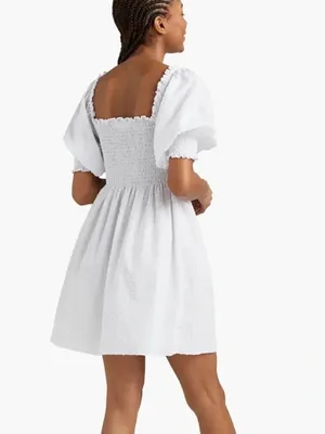 Hill House The Athena Nap Dress in white Swiss dot Small thumbnail 4