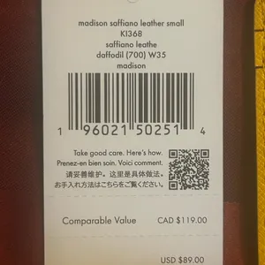 Kate Spade Vibrant Yellow Card Holder thumbnail 3