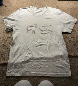 Funny Tee White Size M thumbnail 1